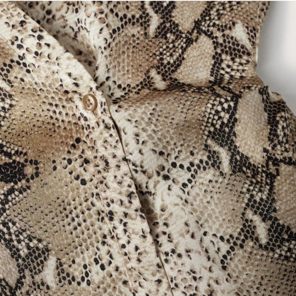 MANGO Snake print shirt - Picture 3 of 5